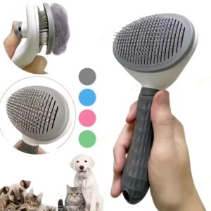 Cepillo Autolimpiante para Mascotas - Quita Pelo Fácil