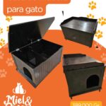 Casa de madera para gatos