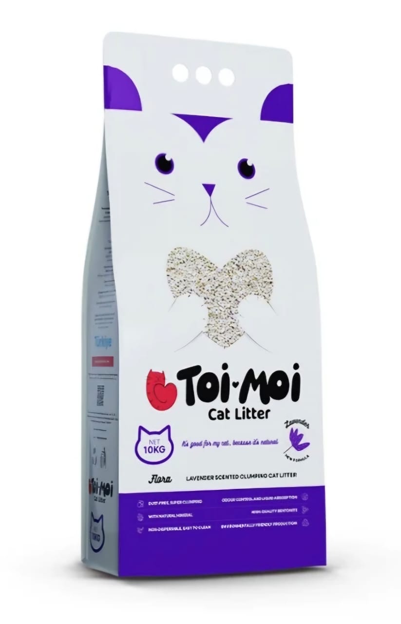 Arena Sanitaria Toi-Moi Cat Litter - Aroma Lavanda Aglomerante