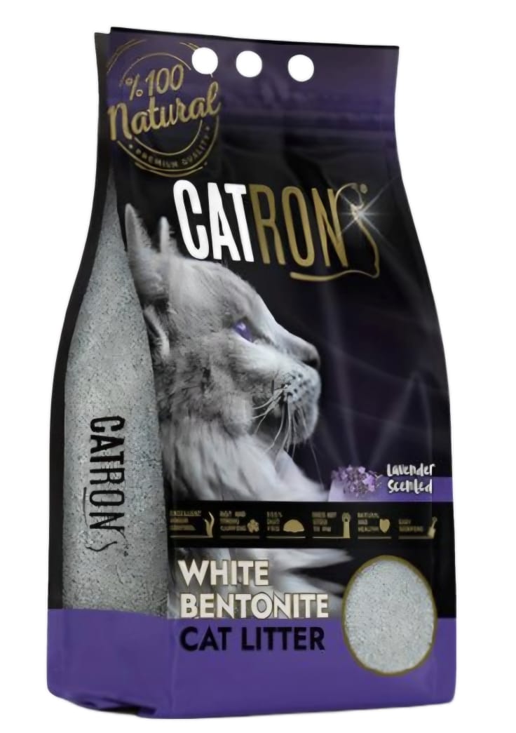 CATRON White Bentonite Cat Litter - Lavender