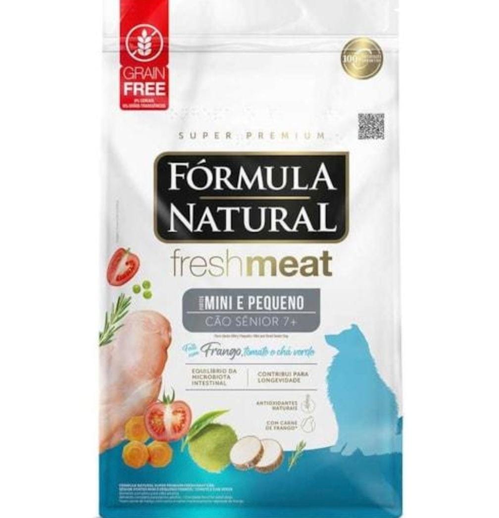 FÓRMULA NATURAL FRESH MEAT PERRO SÉNIOR MINI Y PEQUEÑO 7+ POLLO, TOMATE Y TÉ VERDE - GRAIN FREE