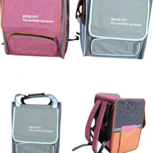 Mochila Transportadora MOOR PET para Gatos y Perros - Plegable y Ventilada