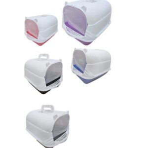 Baño Cerrado Grande para Gatos con Puerta y Filtro
