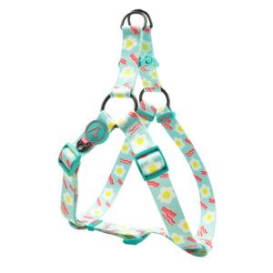 Arnés Ajustable DOCO para Perros con Estampado de Huevos Fritos