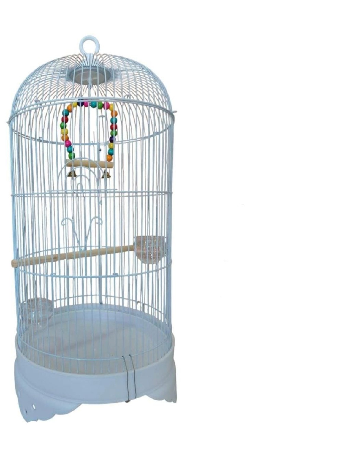 Jaula Redonda para Pájaros con Accesorios