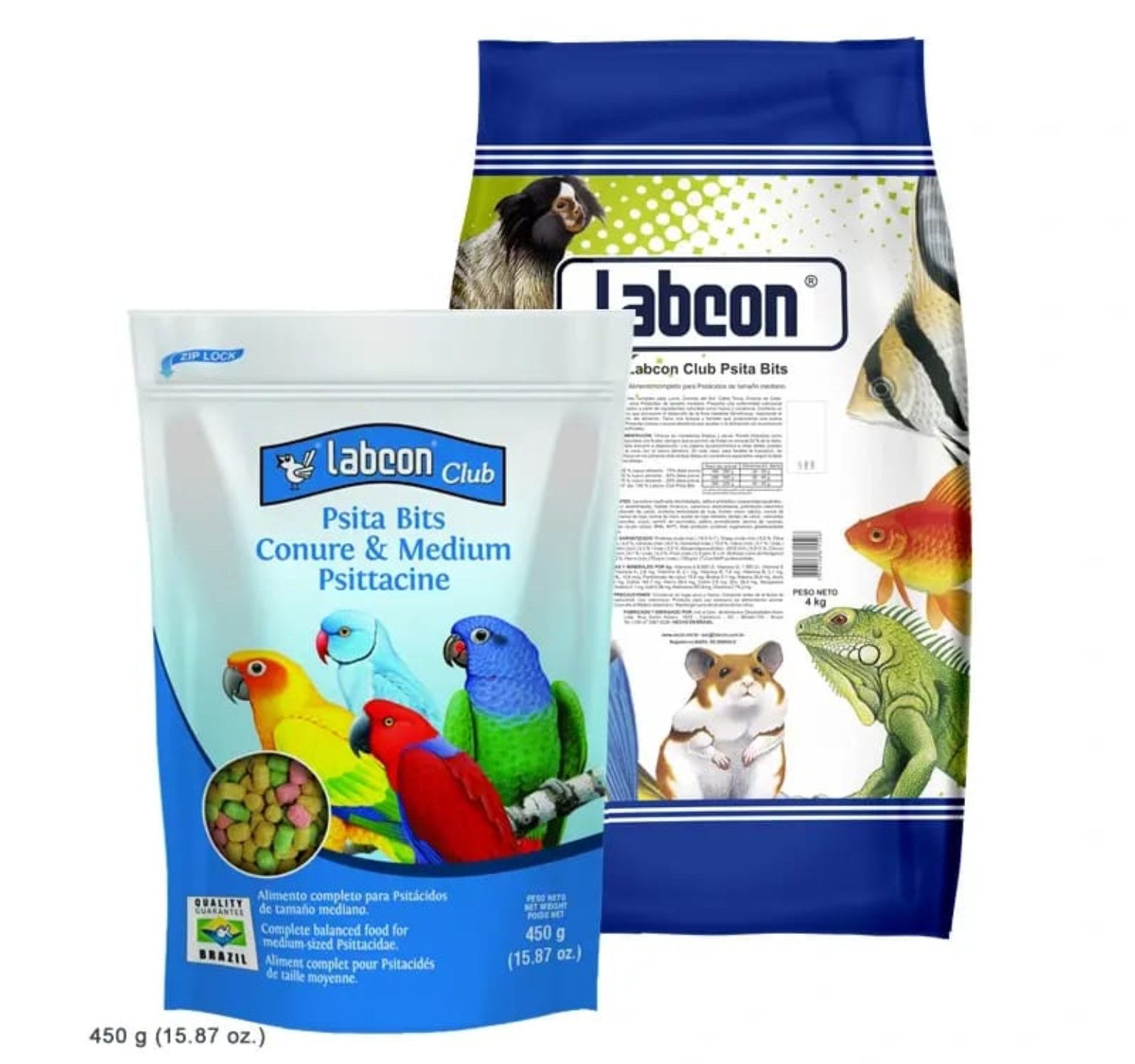 Labcon Club Psita Bits – Alimento para Loros y Cotorras Medianas