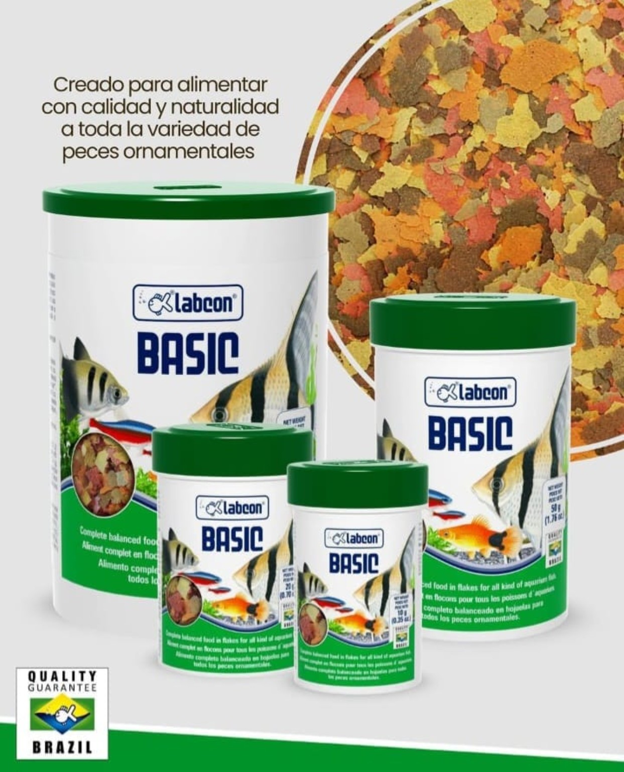 Labcon Basic – Alimento en Escamas para Peces Ornamentales
