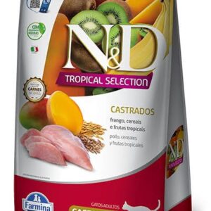 N&D Tropical Selection Gatos Castrados con Pollo, Cereales y Frutas Tropicales