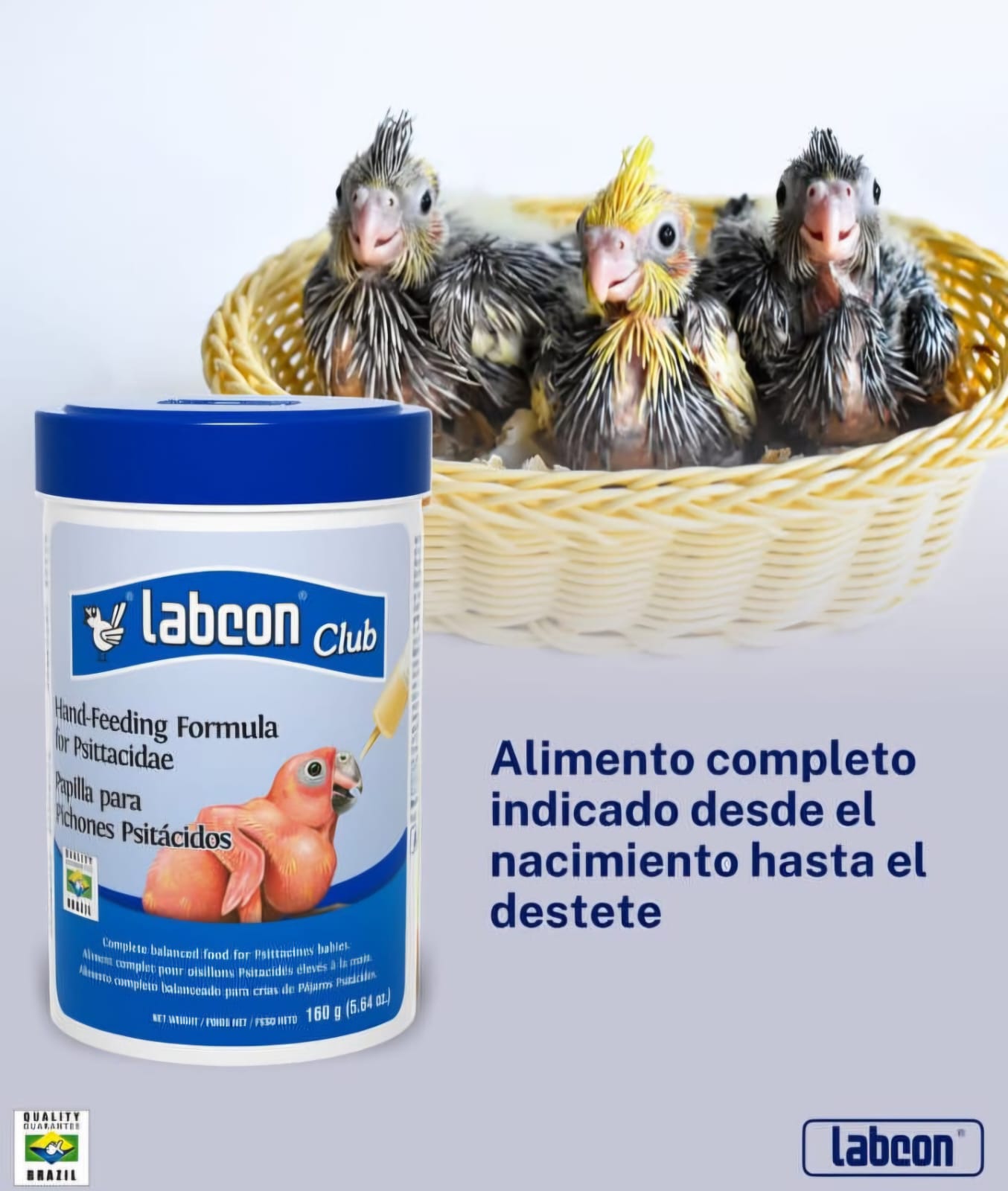 Labcon Club – Papilla para Pichones de Psitácidos 160 g